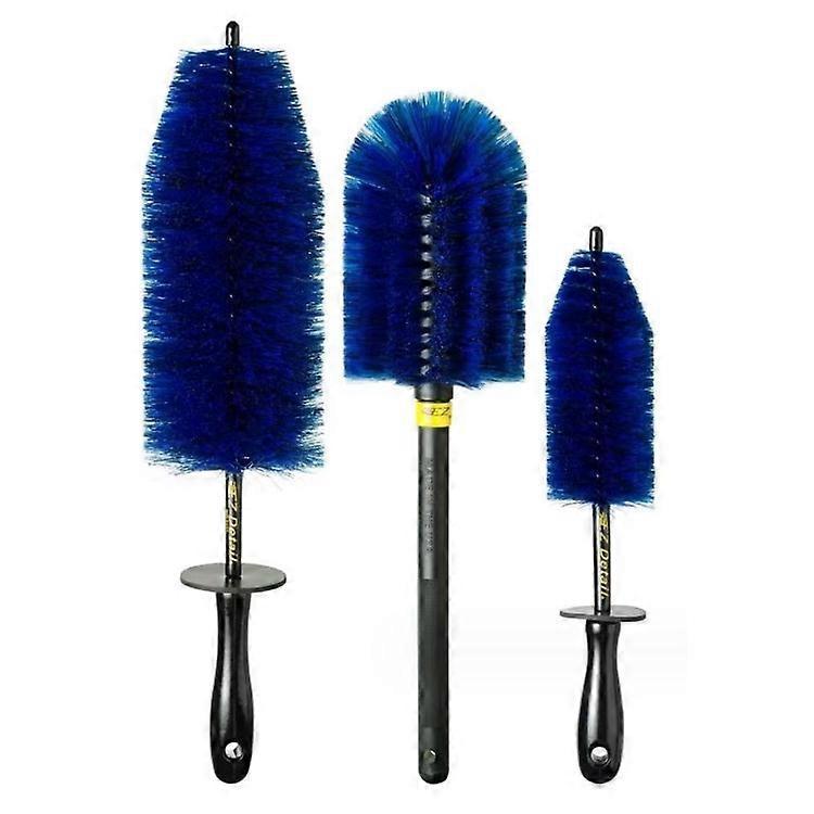 3 piece wheel and tyre cleaning brush set — view 2
