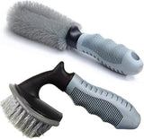 2 piece wheel cleaning brush set — view 2