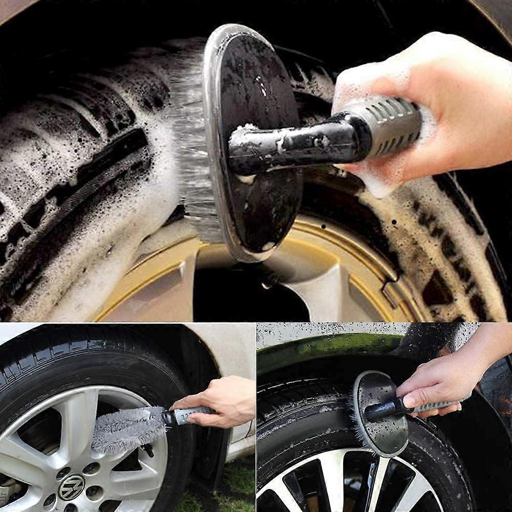2 piece wheel cleaning brush set — view 3