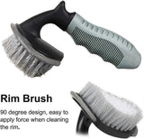 2 piece wheel cleaning brush set — view 4