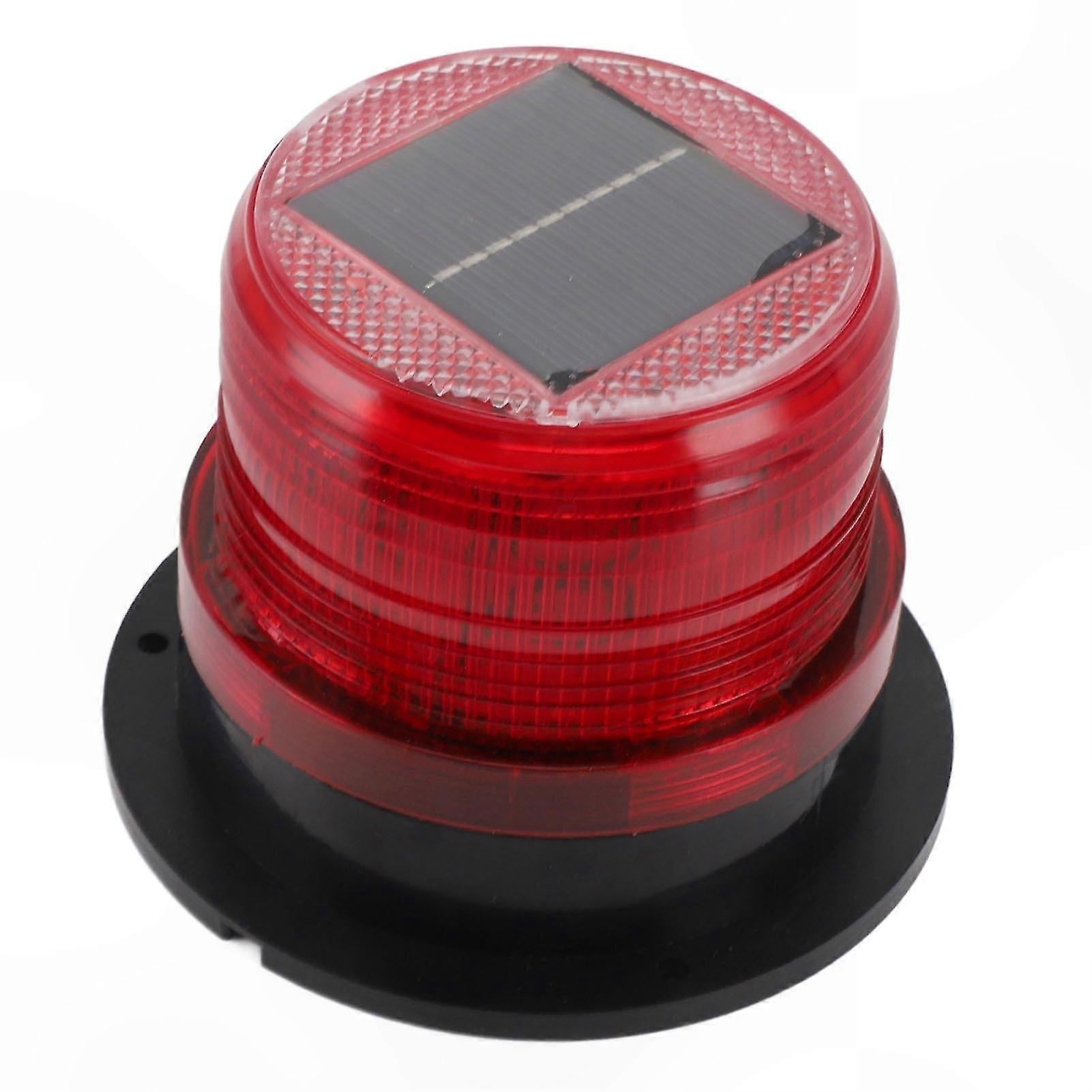Red LED emergency strobe light with base — view 2