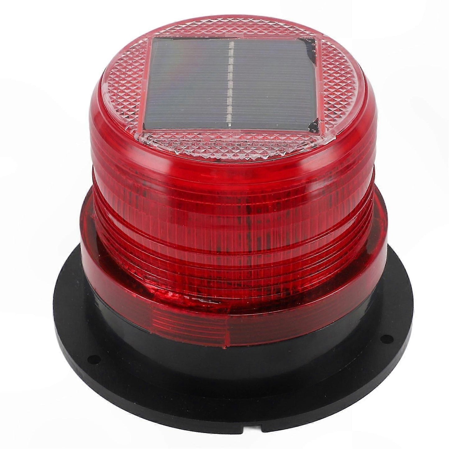 Red LED emergency strobe light with base — view 3
