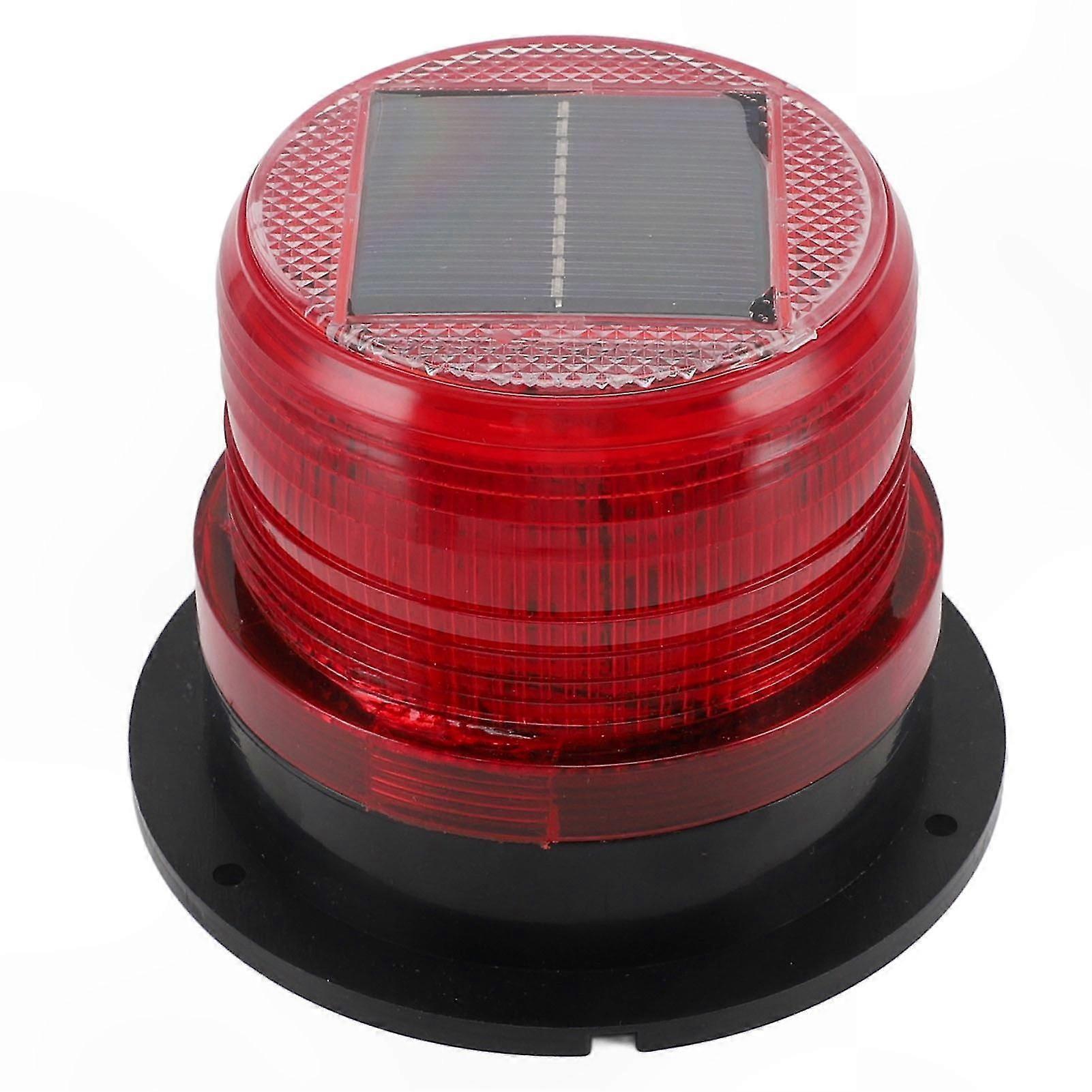 Red LED emergency strobe light with base — view 3