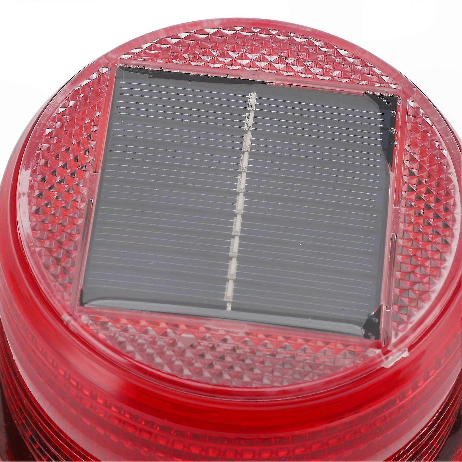 Red LED emergency strobe light with base — view 5