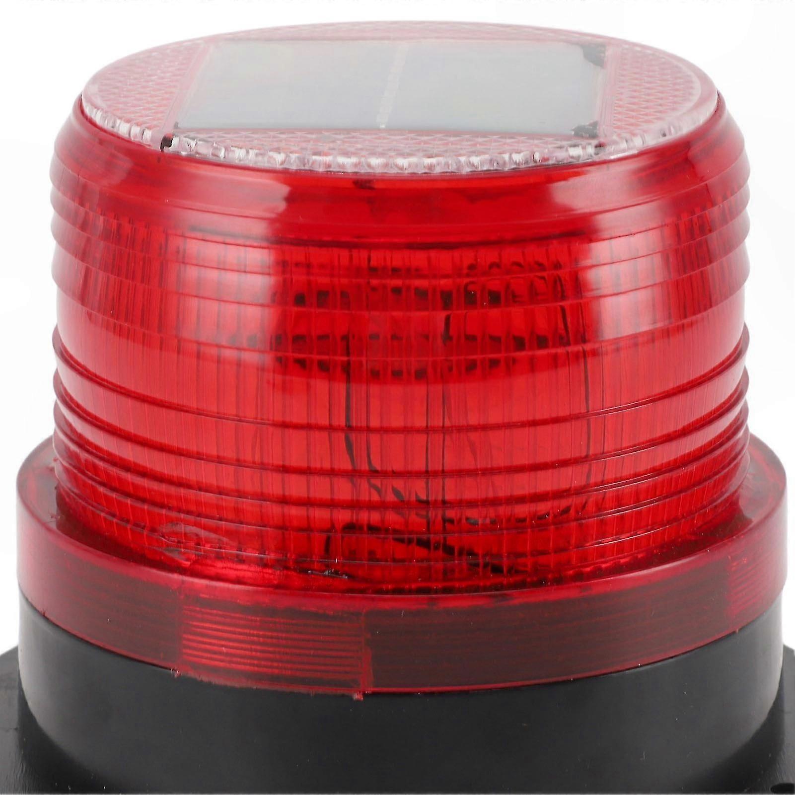 Red LED emergency strobe light with base — view 6