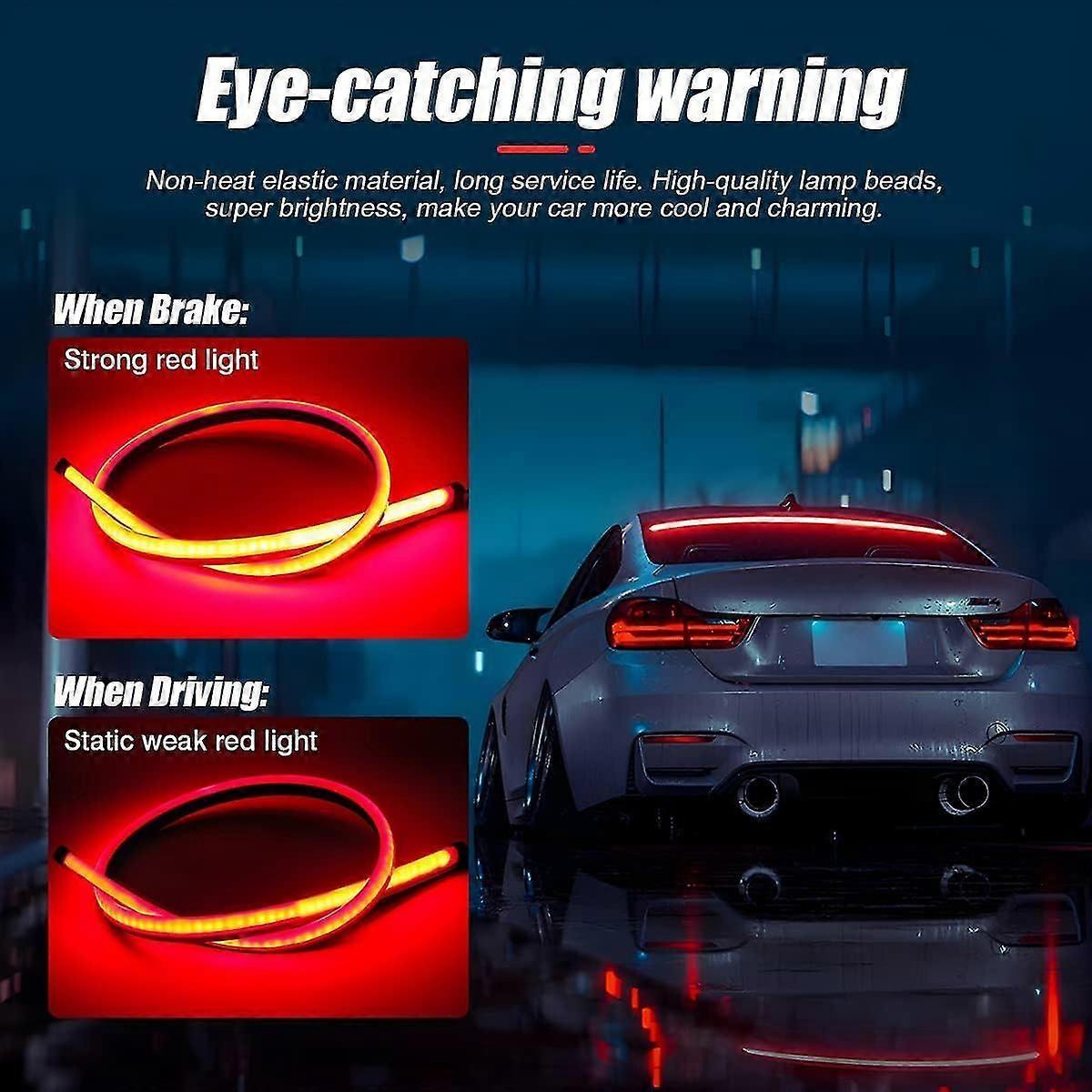 LED brake light strip 35 inch, red — view 4