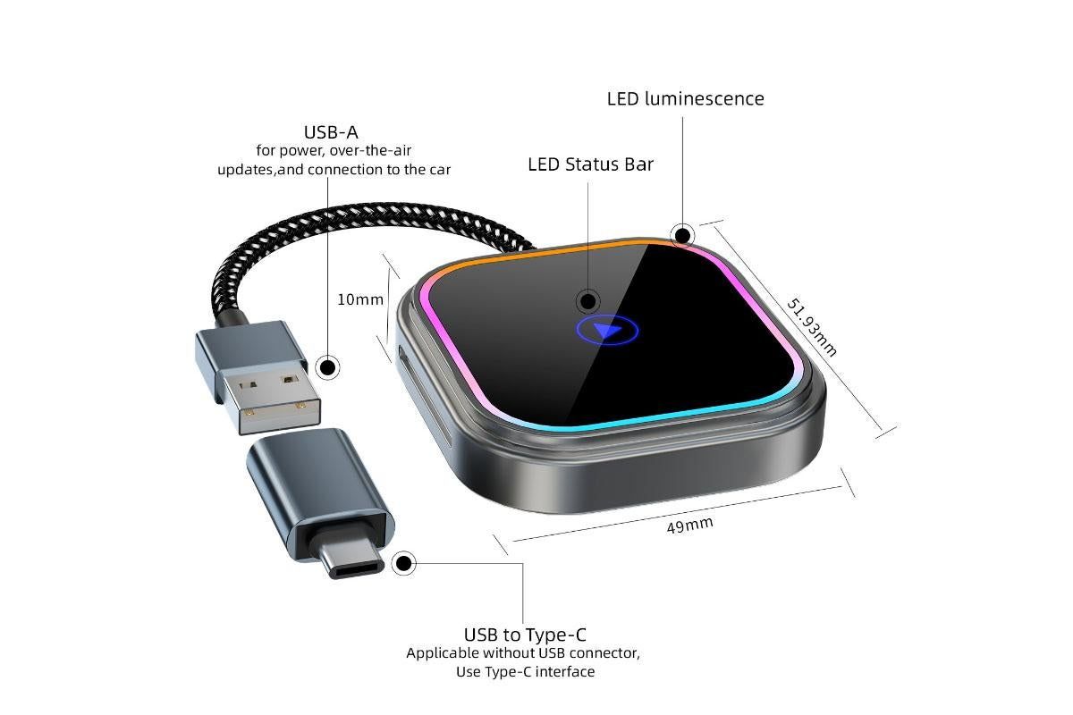 Wireless CarPlay Adapter for Car USB — view 6