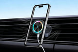 15W Wireless Car Charger Phone Holder Mount — view 3