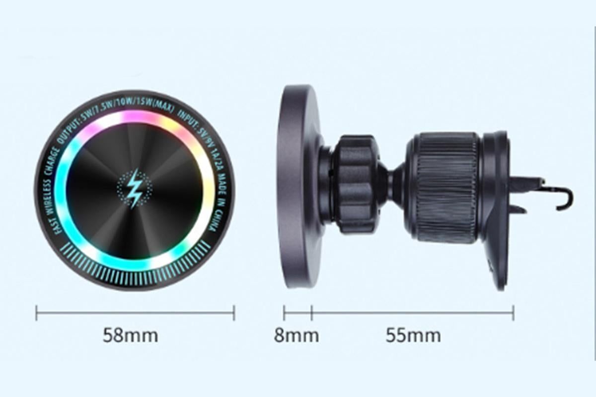 15W Wireless Car Charger Phone Holder Mount — view 7