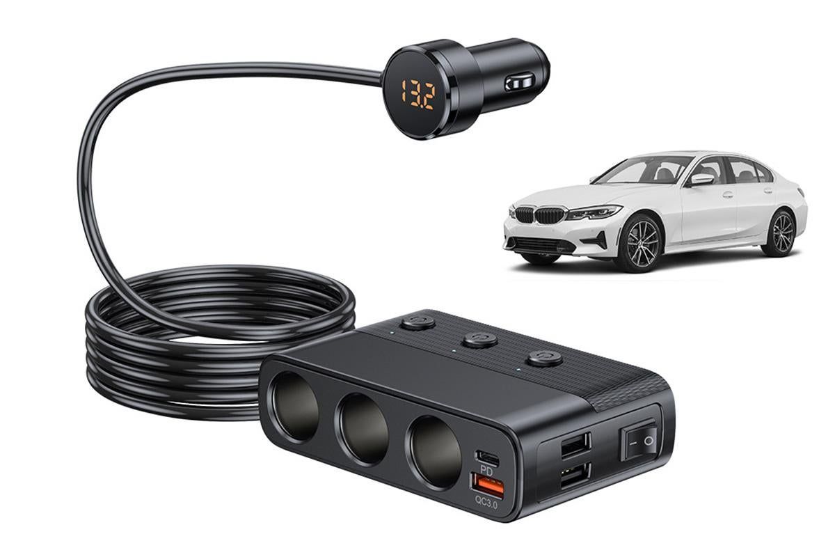 7 in 1 Cigarette Lighter Splitter QC3.0 — view 3
