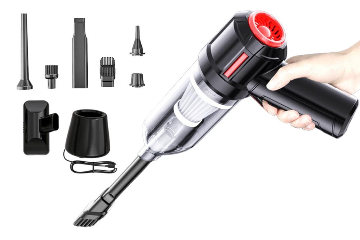 Handheld Car Cordless Vacuum Cleaner and Air — view 2