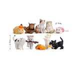 10 piece cat figurine car console set — view 7