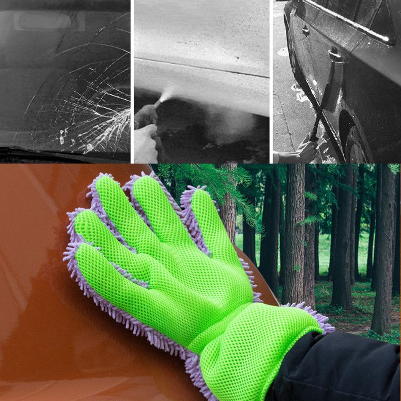 Double-Sided Chenille Car Wash Gloves — view 7