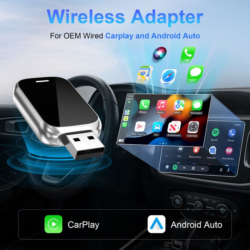 In-car wireless CarPlay adapter — view 8