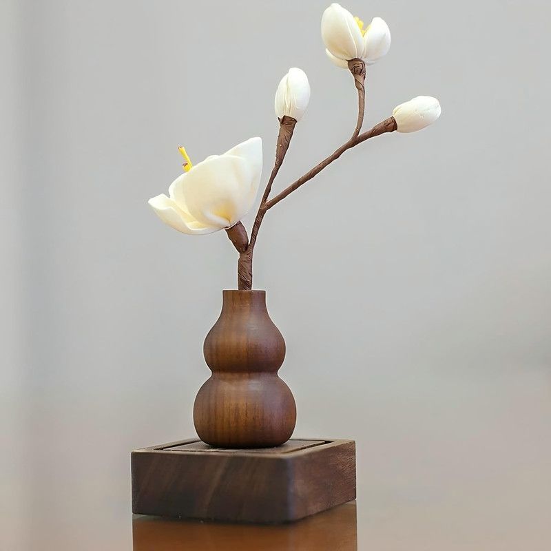 Walnut wood car aromatherapy diffuser — view 3