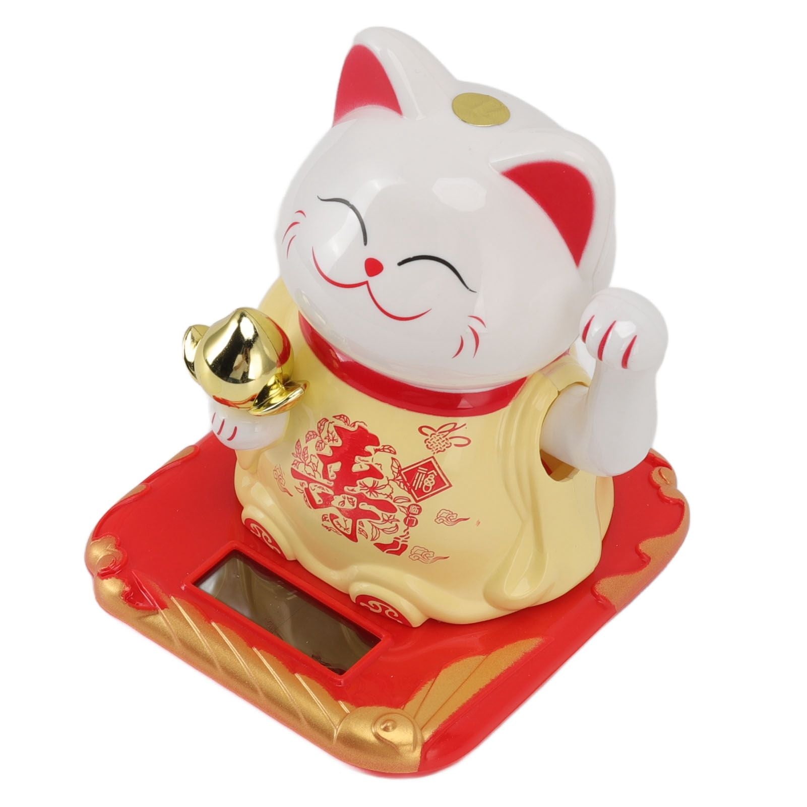Lucky Waving Cat Light Induction Plastic Chinese — view 3