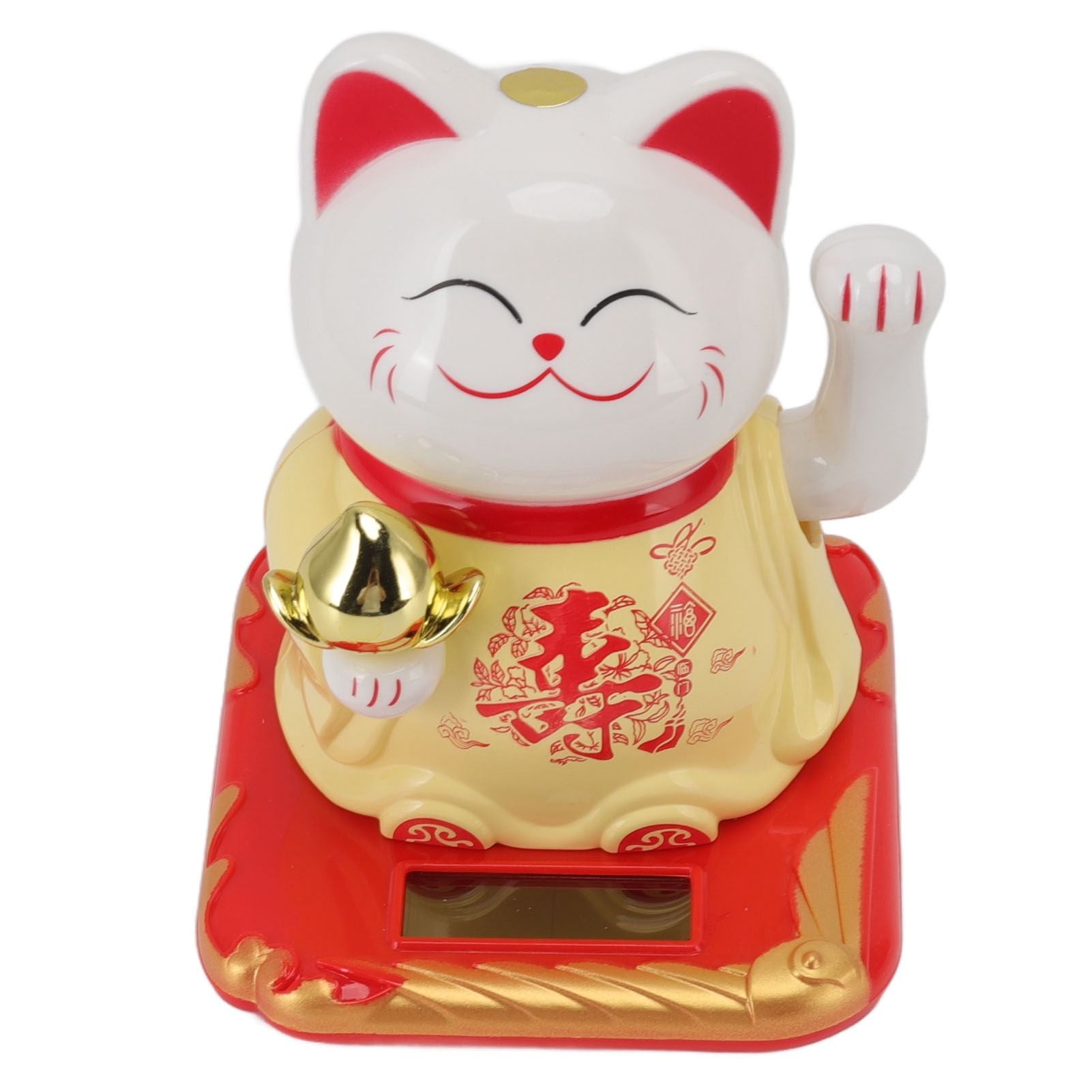Lucky Waving Cat Light Induction Plastic Chinese — view 4