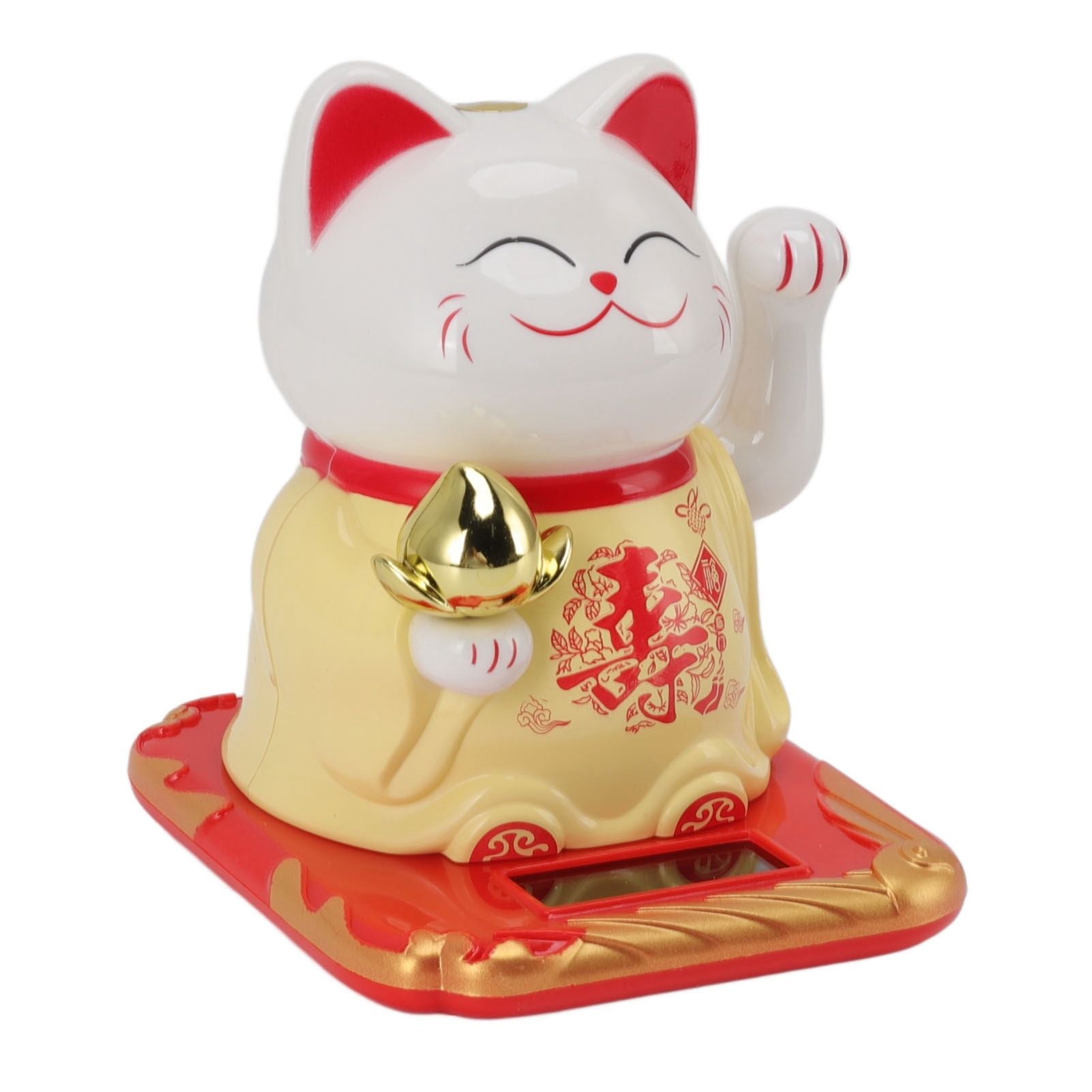 Lucky Waving Cat Light Induction Plastic Chinese — view 6
