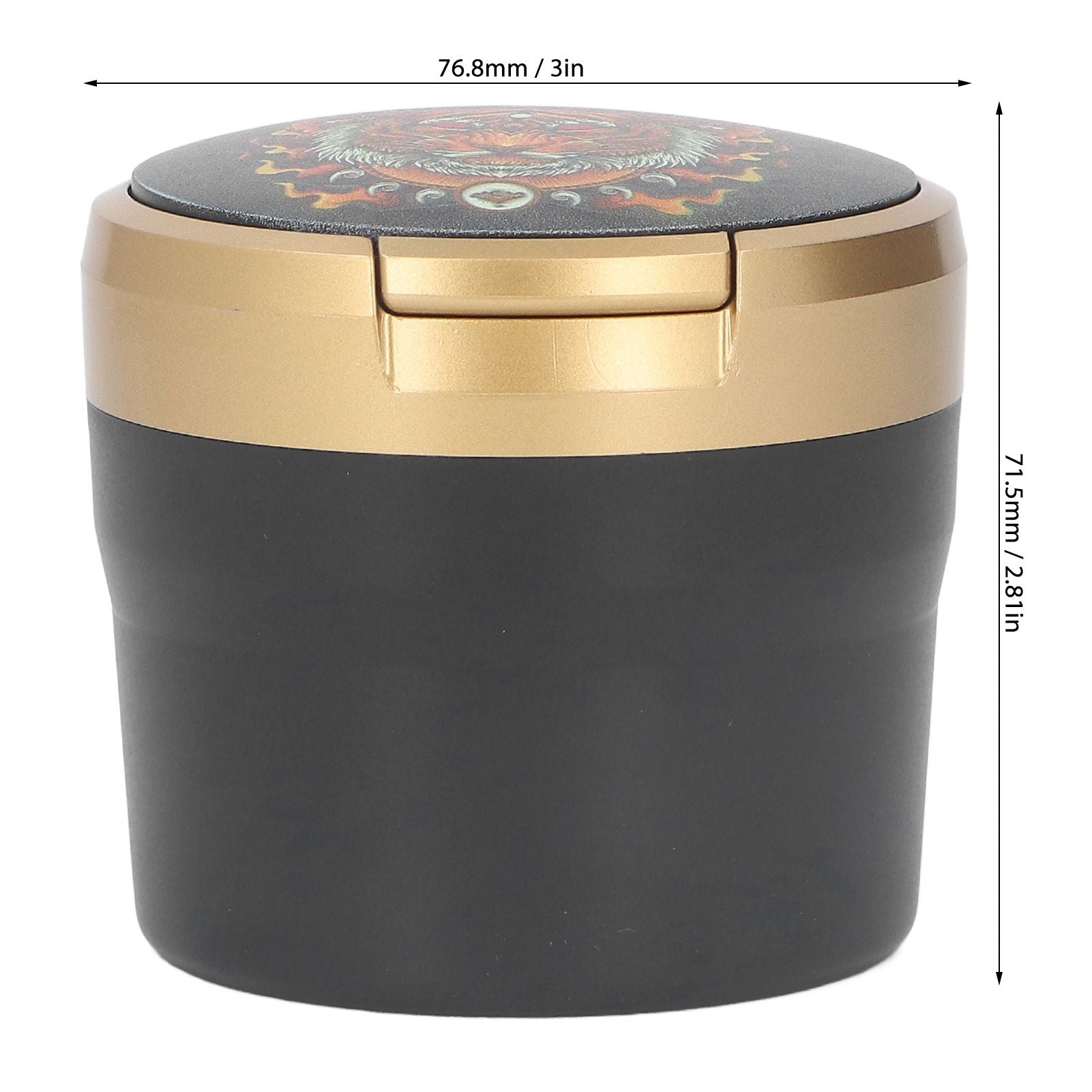 Car Ashtray with Cover LED Light Portable — view 2