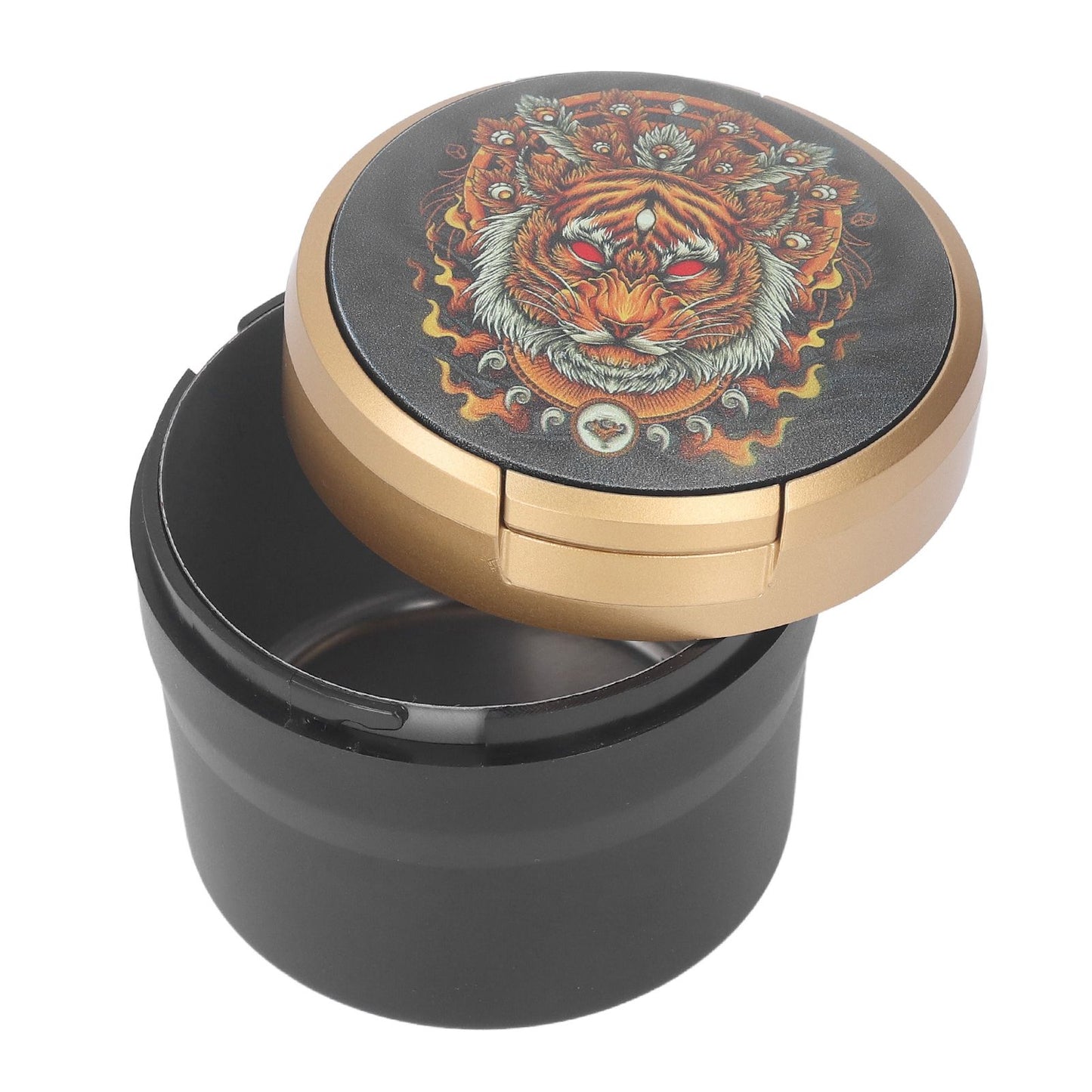 Car Ashtray with Cover LED Light Portable — view 4