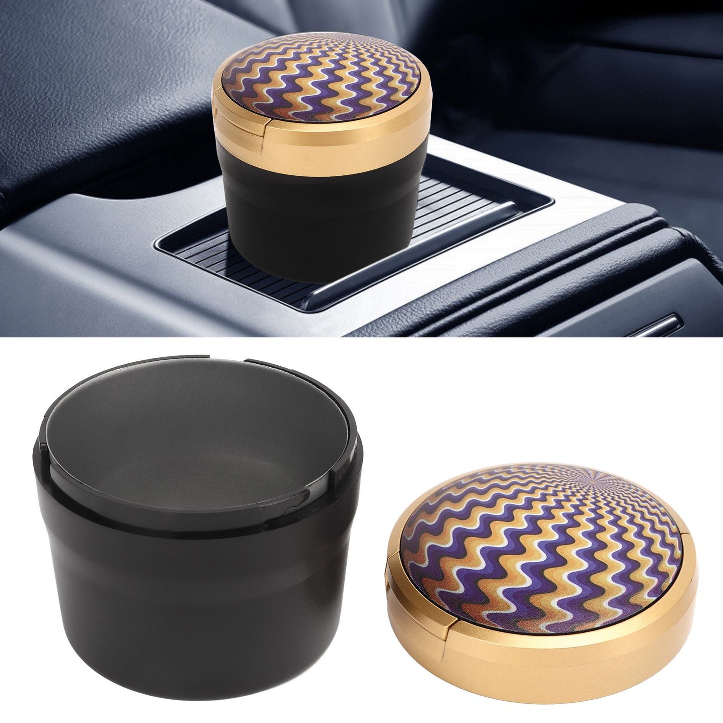 Car Ashtray with Lid Portable Smokeless Cigarette — view 13