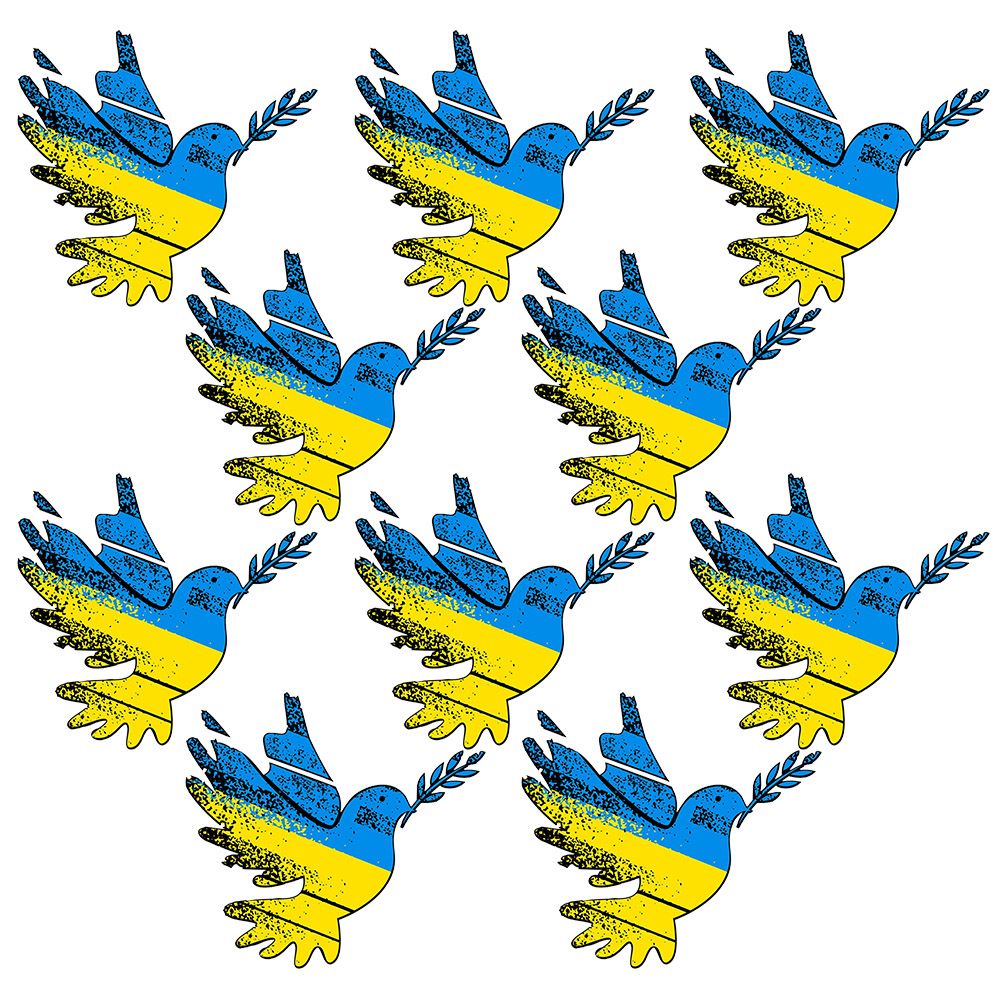 Peace in Ukraine Sticker Peace Dove Decoration — view 2