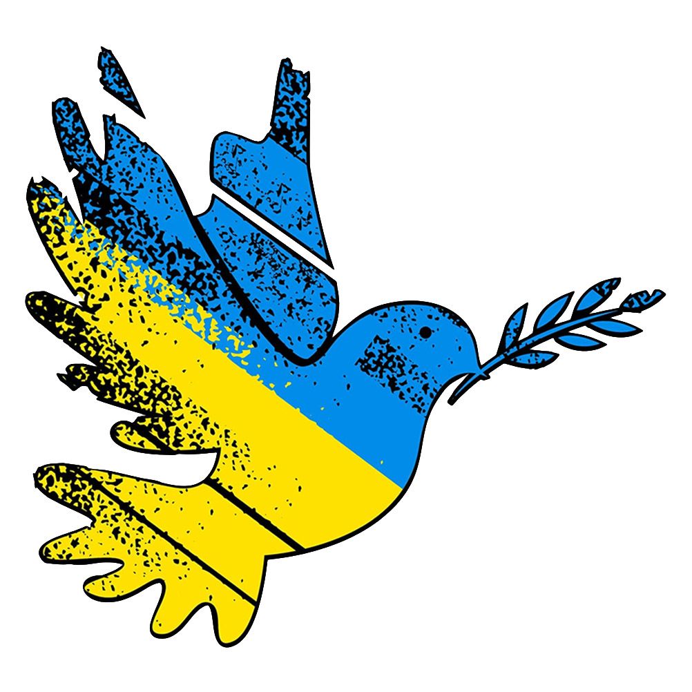 Peace in Ukraine Sticker Peace Dove Decoration — view 3