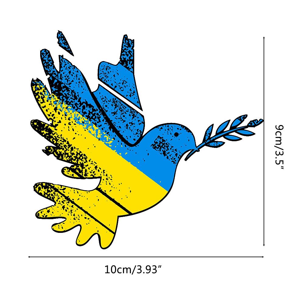 Peace in Ukraine Sticker Peace Dove Decoration — view 4