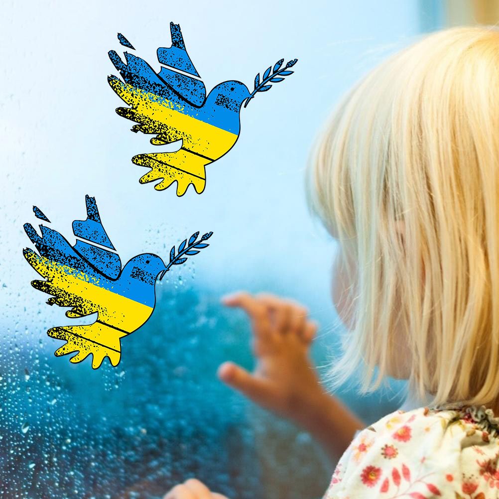 Peace in Ukraine Sticker Peace Dove Decoration — view 6