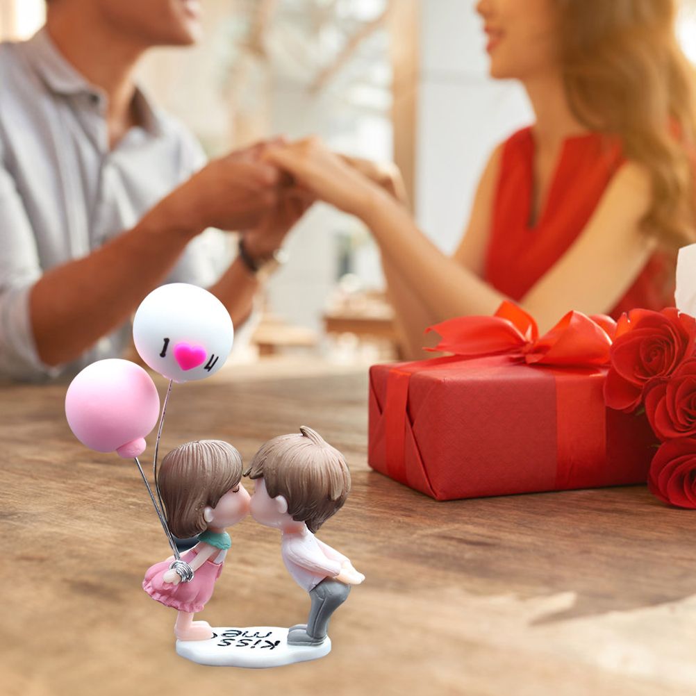 Car Couple Cute Ornaments Resin Couple Doll — view 5