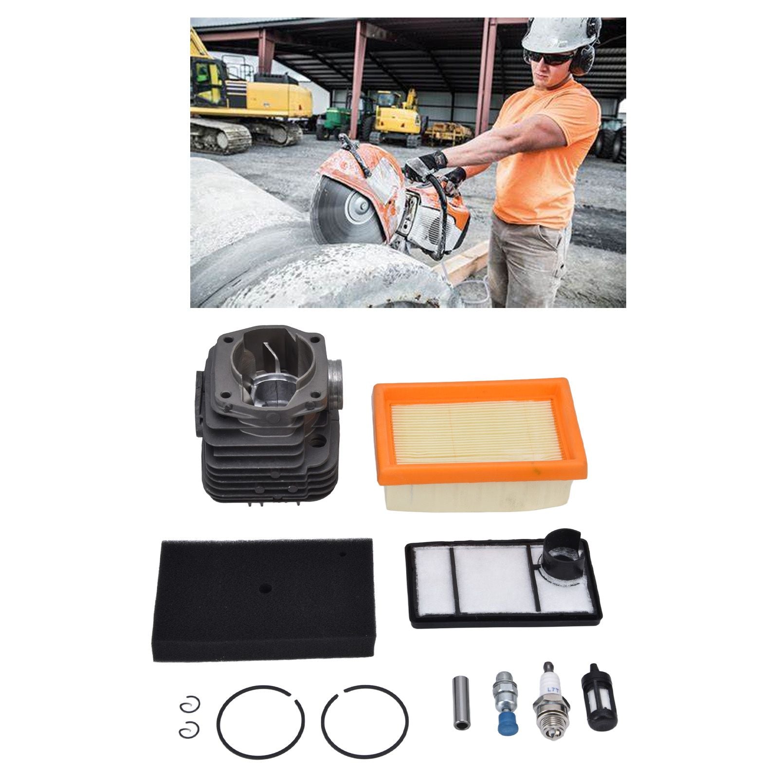 49mm Cylinder Piston Air Fuel Filter Kit — view 13