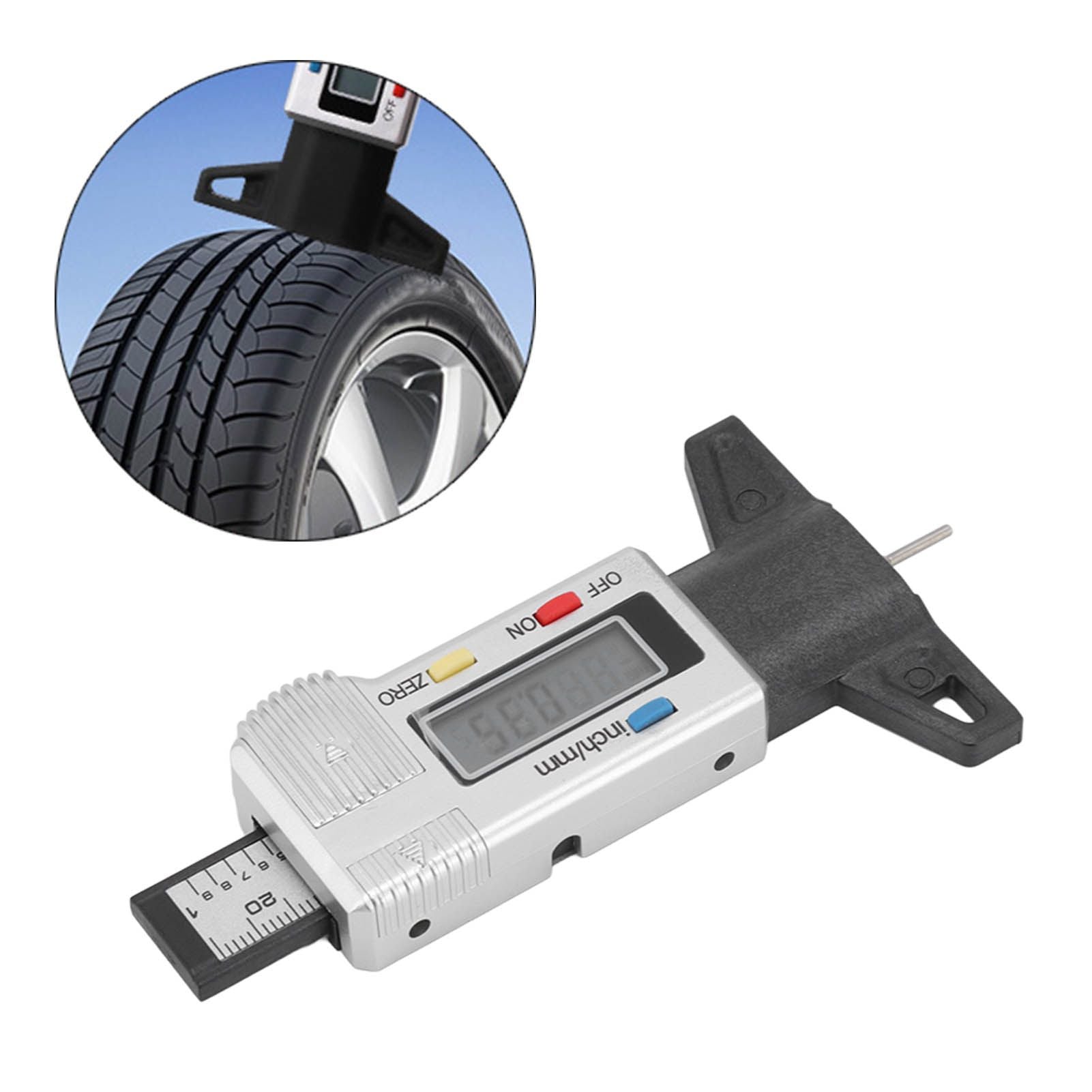Tyre Tread Depth Gauge Large Digital Display — view 12