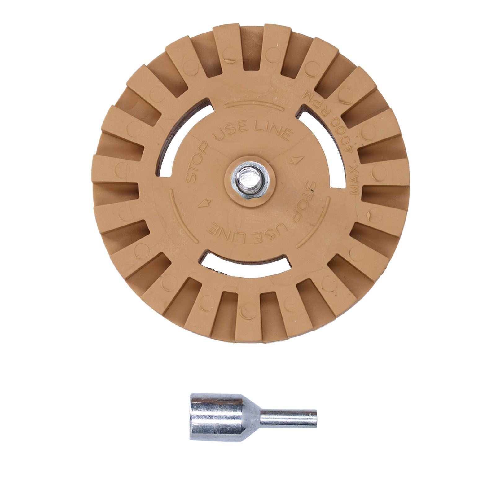 Rubber Eraser Wheel Adhesive Pinstripe Removal Tool — view 2
