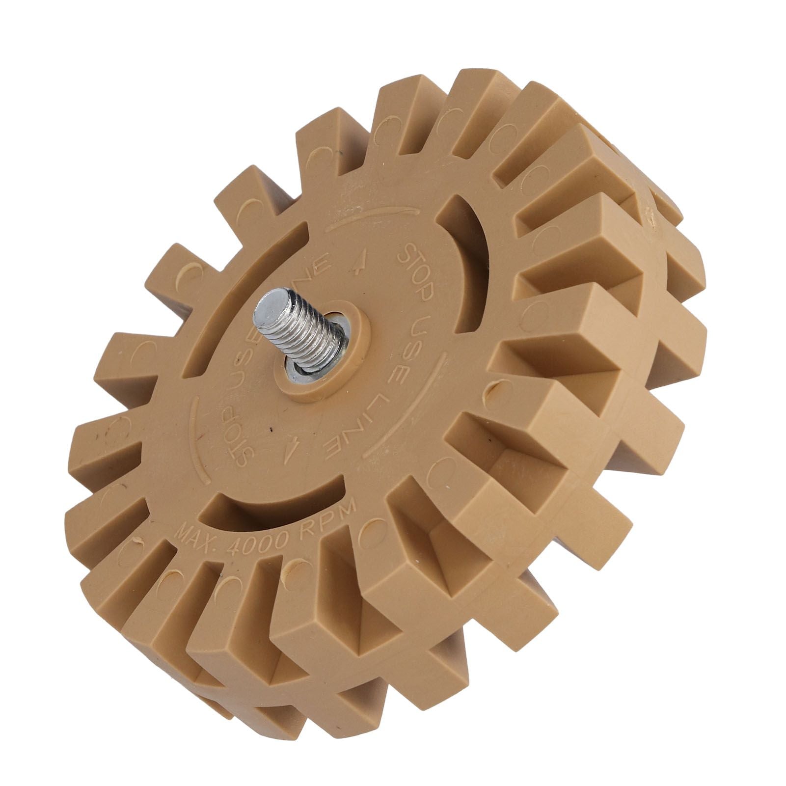 Rubber Eraser Wheel Adhesive Pinstripe Removal Tool — view 5