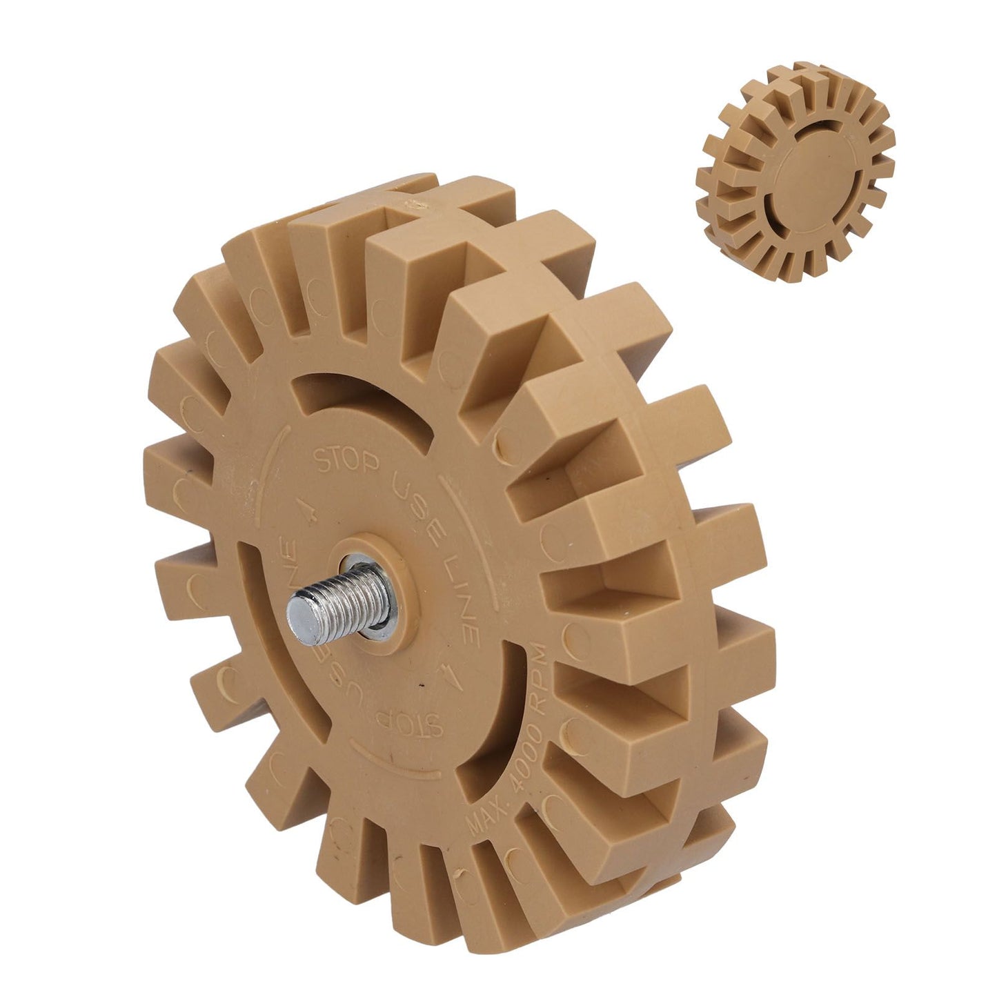 Rubber Eraser Wheel Adhesive Pinstripe Removal Tool — view 10