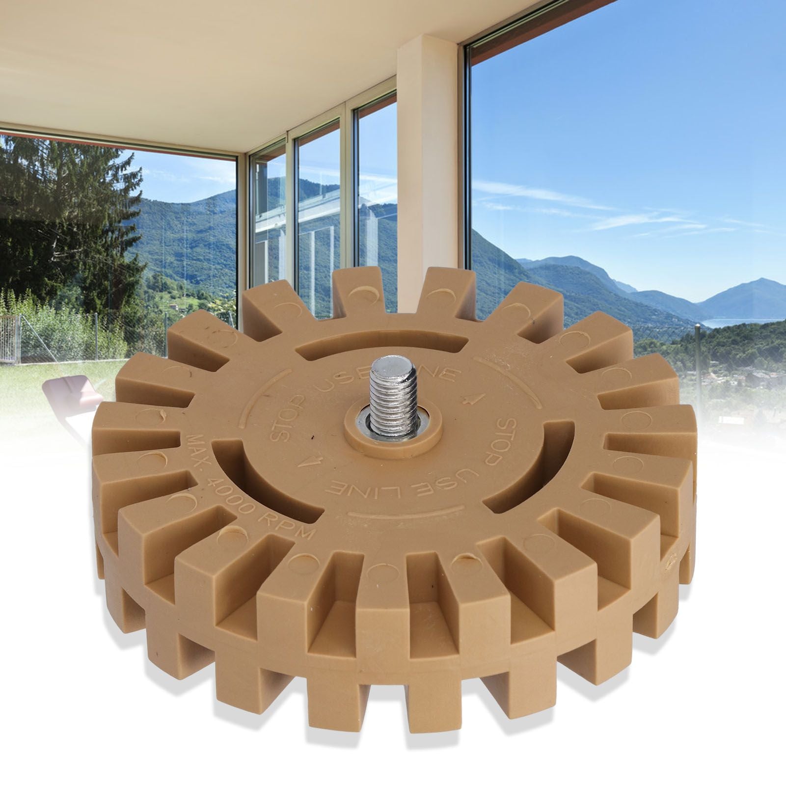Rubber Eraser Wheel Adhesive Pinstripe Removal Tool — view 12