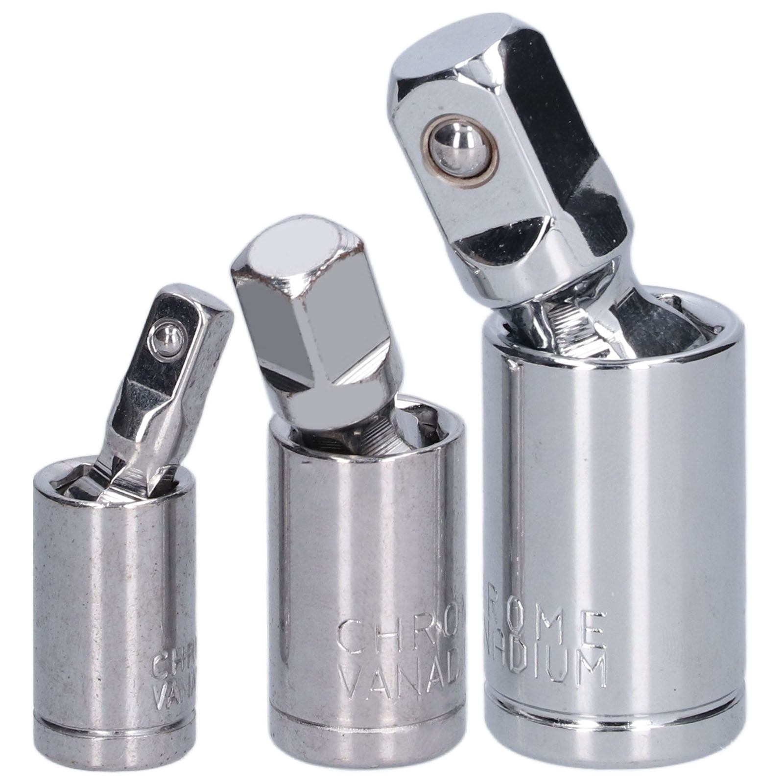 3pcs Universal Joint Socket Adapter 1/2 3/8 — view 2