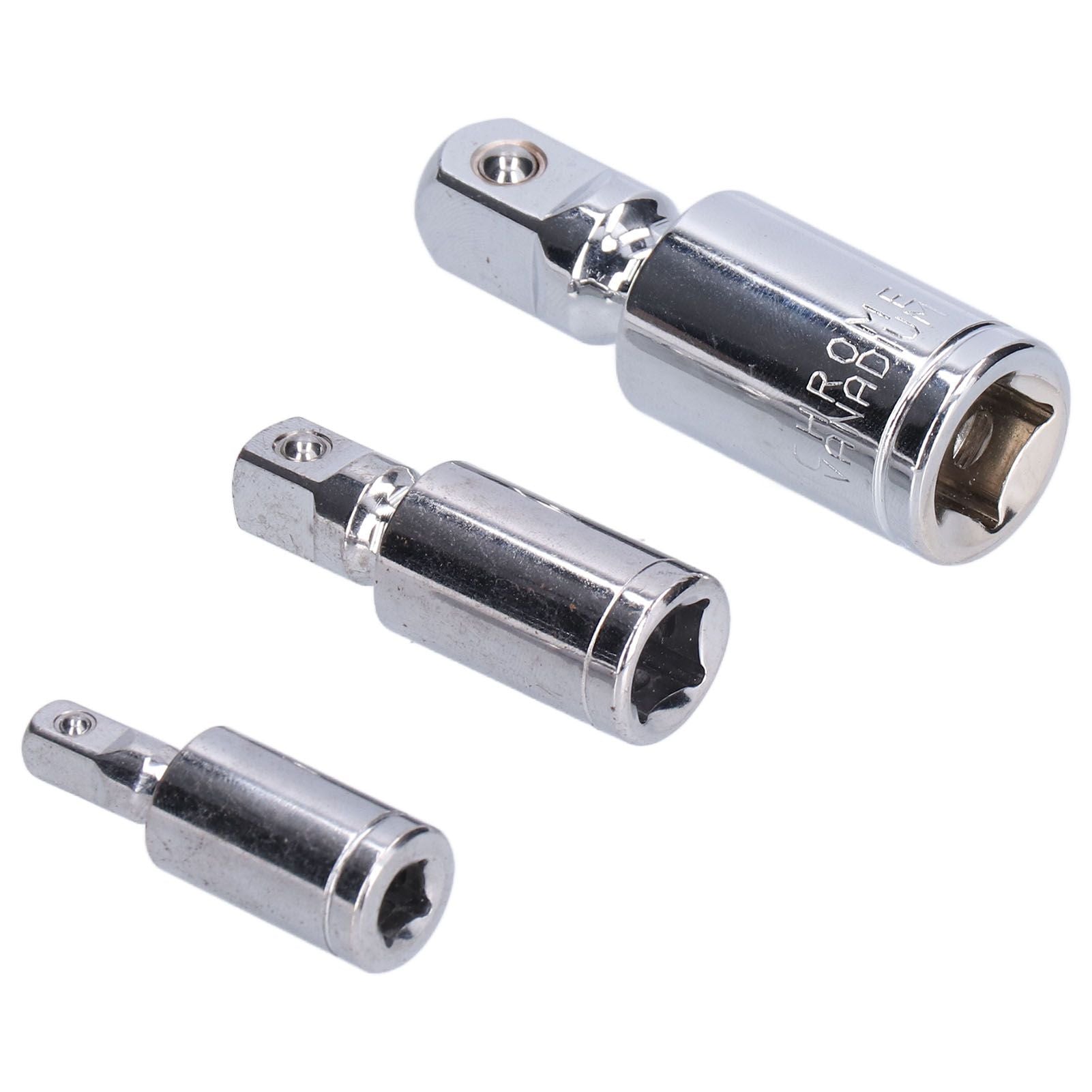 3pcs Universal Joint Socket Adapter 1/2 3/8 — view 8