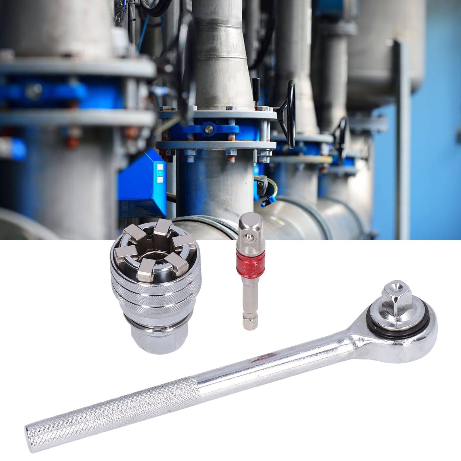 Universal Socket Wrench Tool 10-19mm Adjustable Wrench — view 12