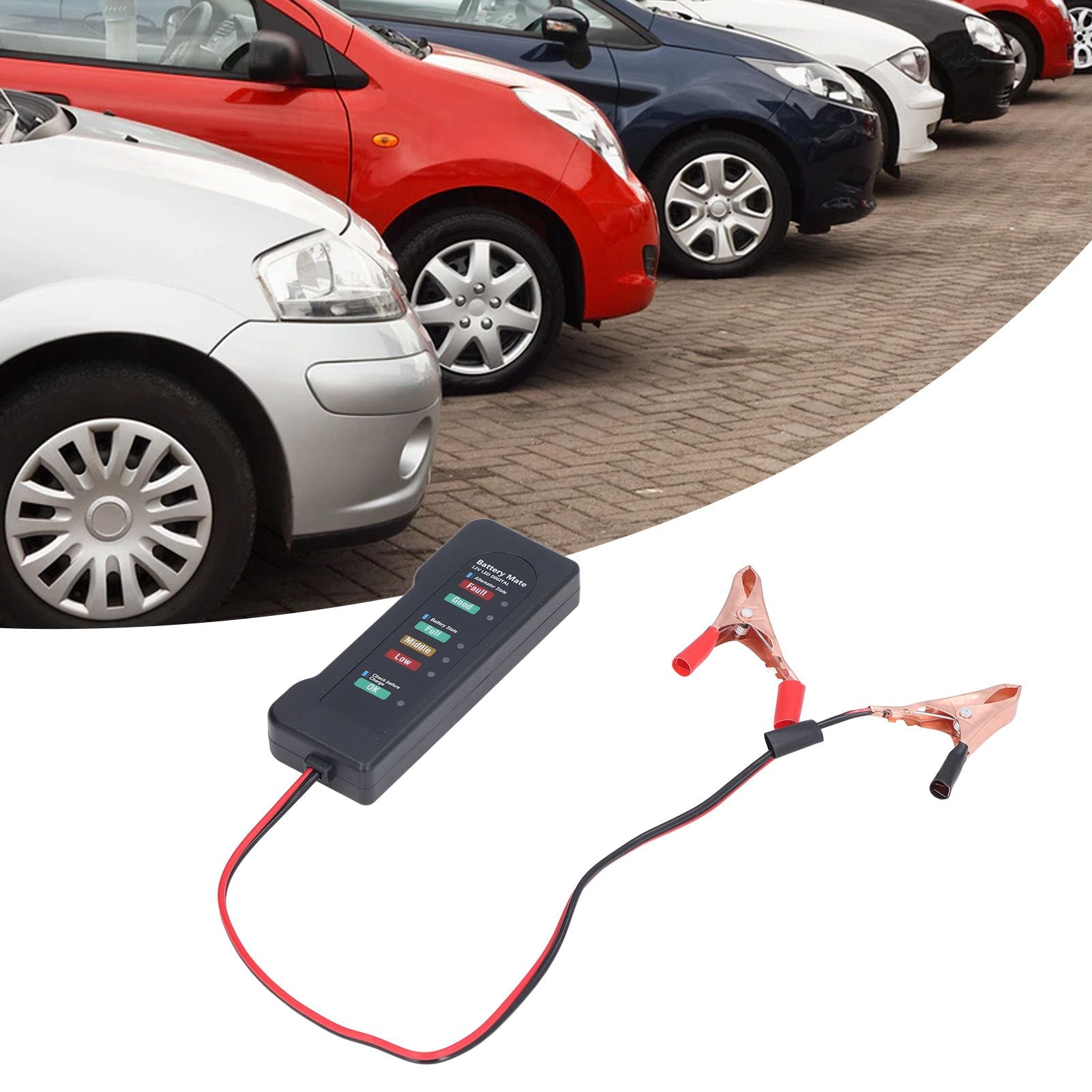 Car Battery Tester 12V Battery Analyzer Reverse — view 13