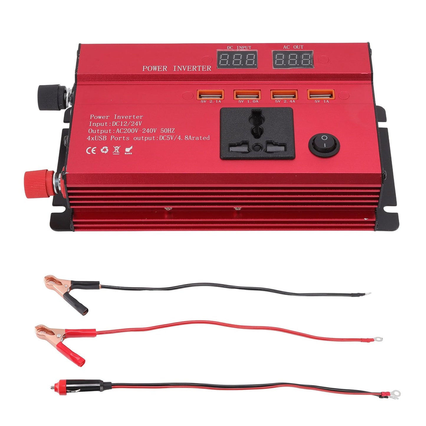 Car Power Inverter 12V 24V to 220V — view 4