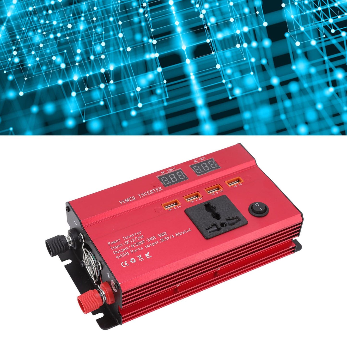 Car Power Inverter 12V 24V to 220V — view 12