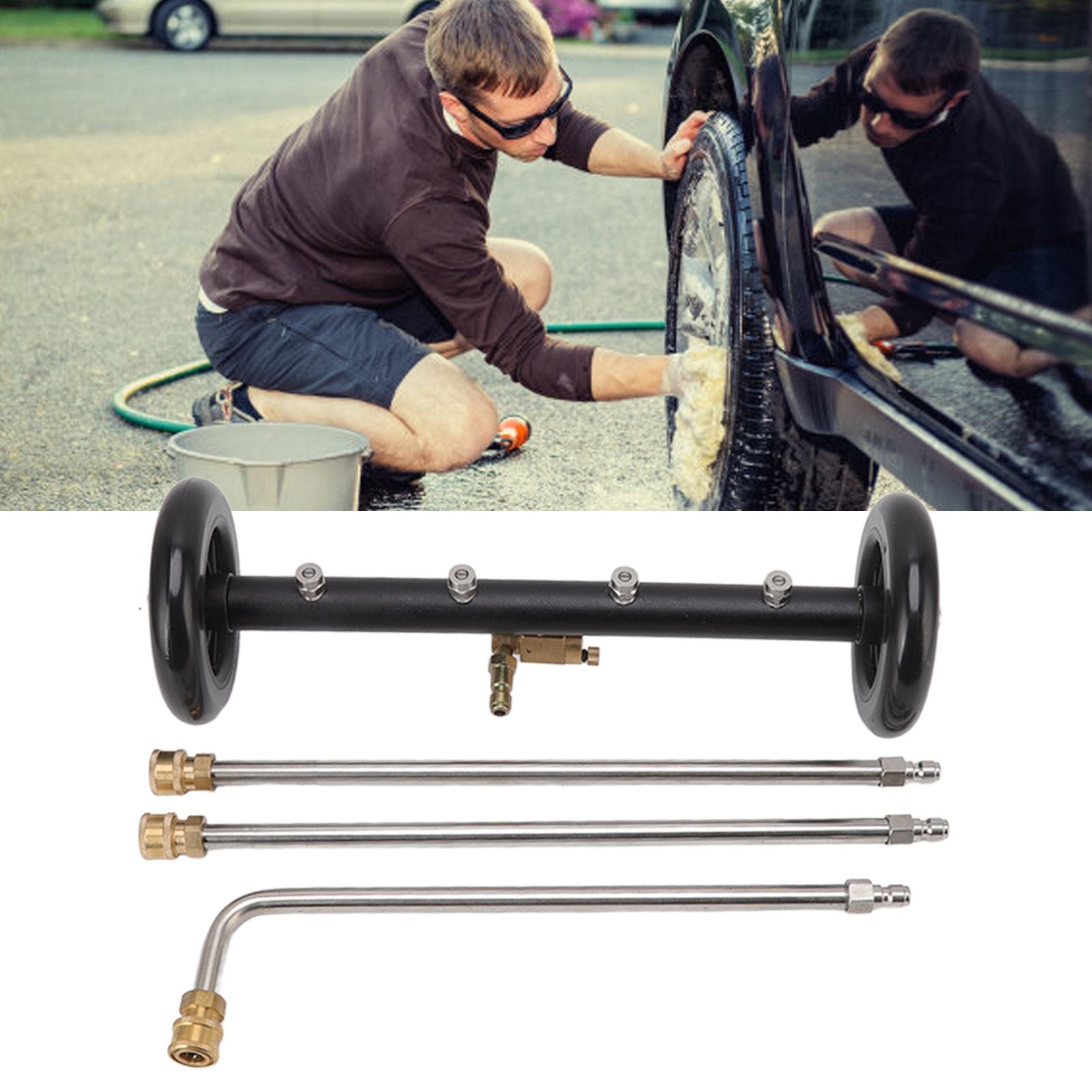 16 inch undercarriage car washer black — view 12