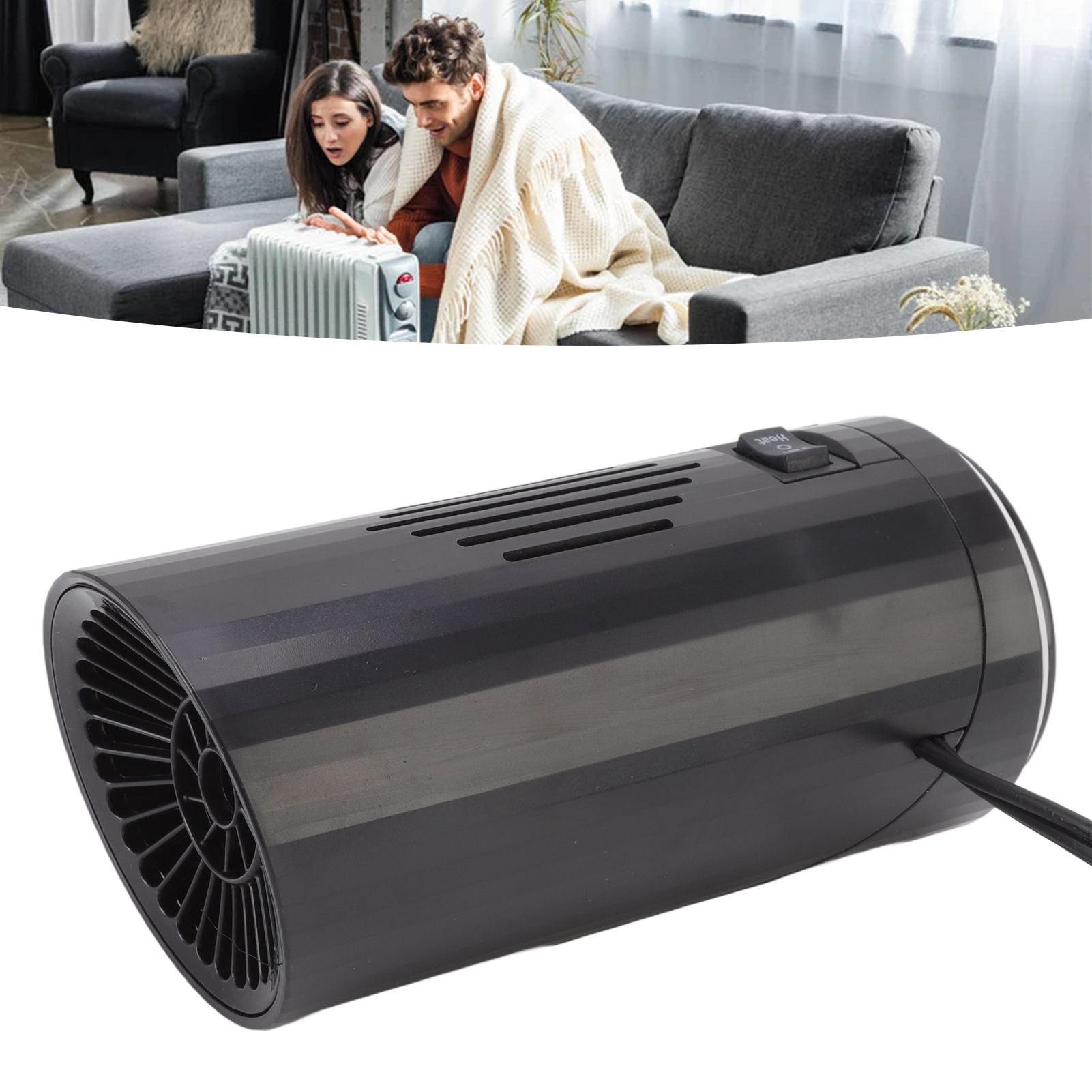 Black Portable Car Heater Quick Heating Automatic — view 12