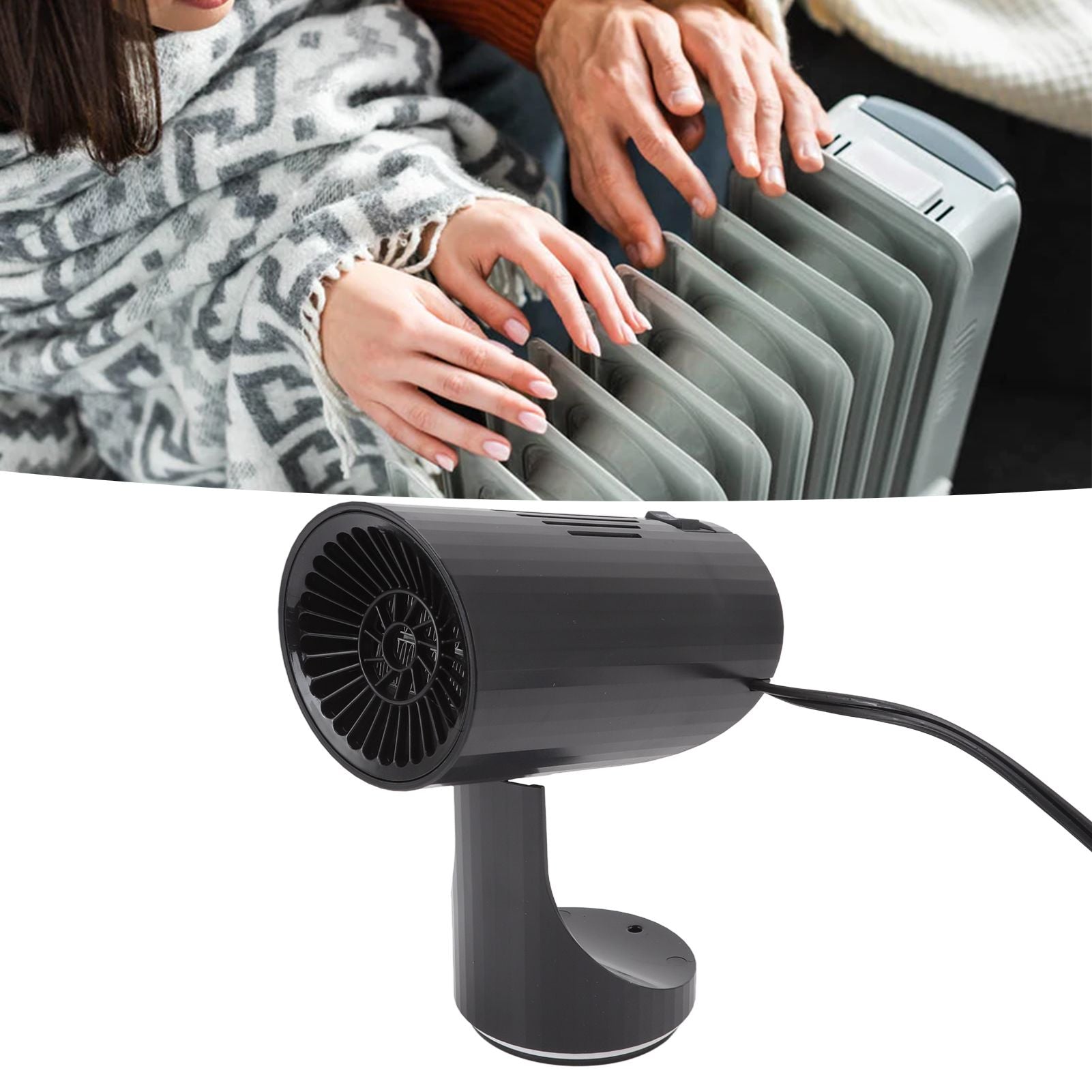 Black Portable Car Heater Quick Heating Automatic — view 13