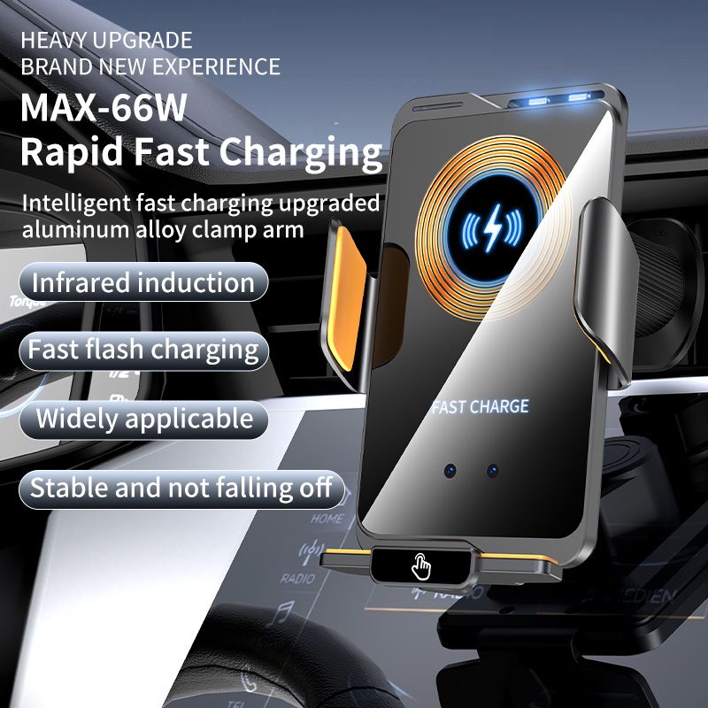 F2 auto-clamping wireless car charger 66W — view 4
