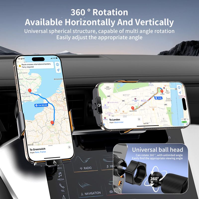 F2 auto-clamping wireless car charger 66W — view 7