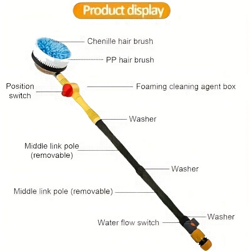 Automatic rotating car wash brush — view 5
