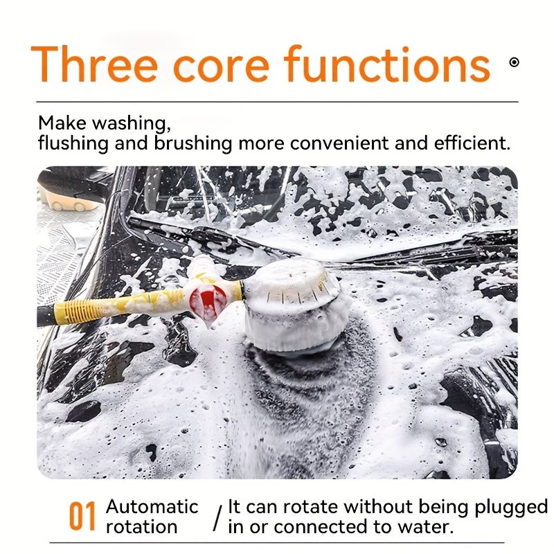 Automatic rotating car wash brush — view 8