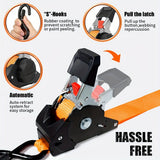 Yellow automatic recovery ratchet strap — view 11